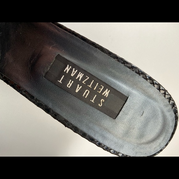 Stuart Weitzman Rectangular Block Heel Sandals - Picture 4 of 9